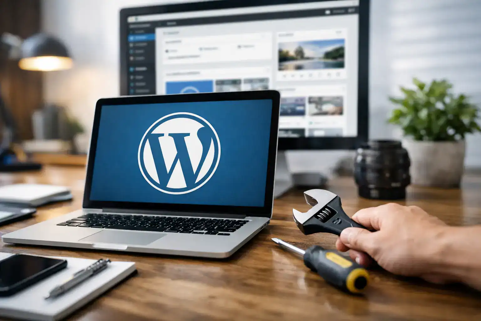 Underhåll av WordPress hemsida som fungerar